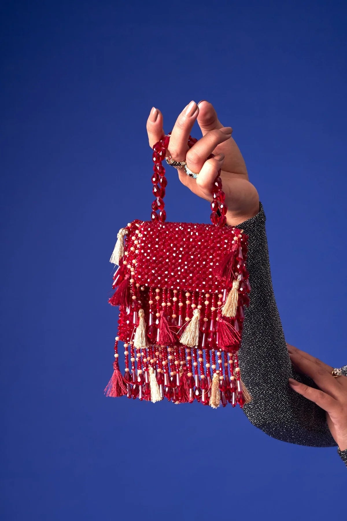 Daphne Crystal Bag-Red