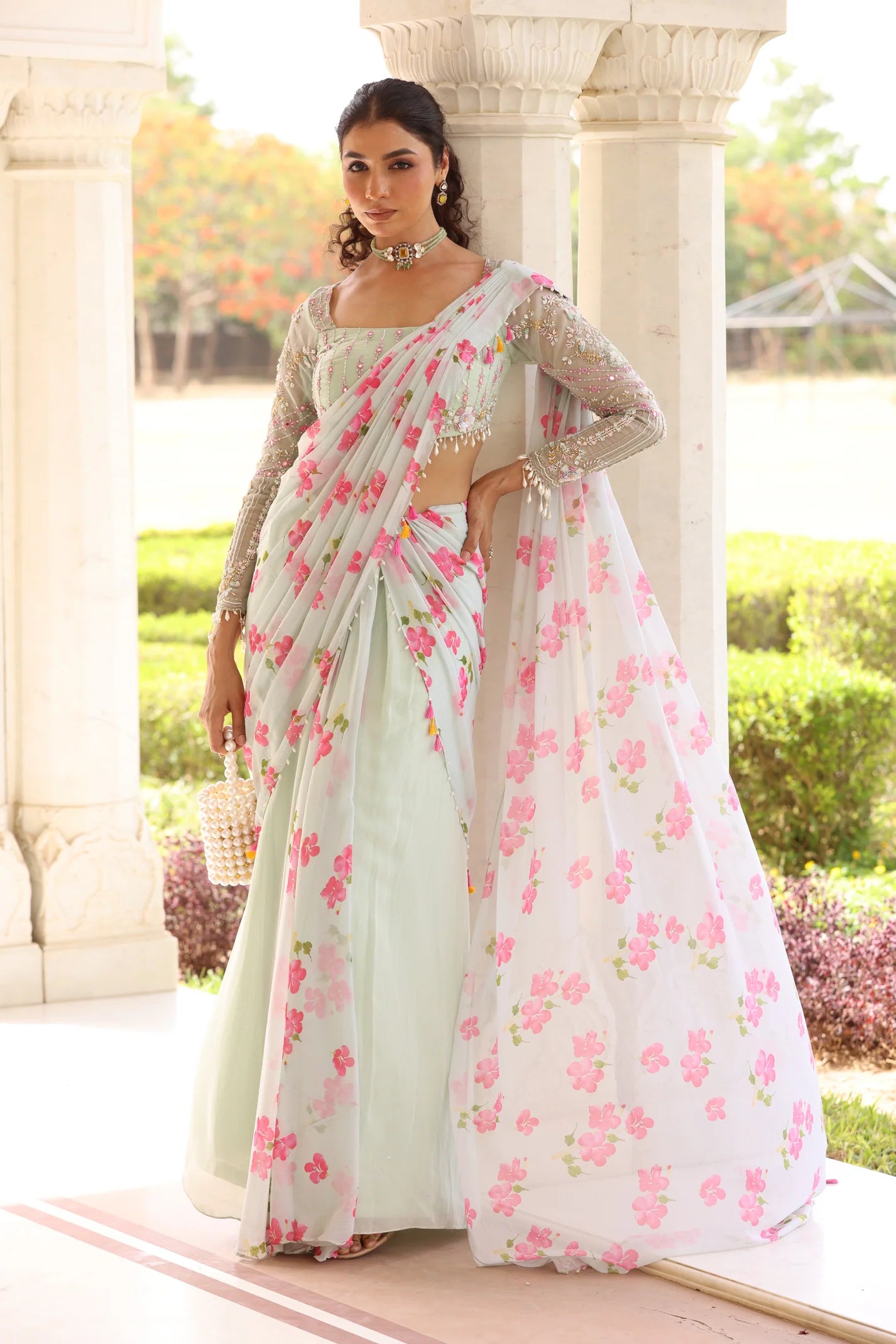 Daisy Drape Saree