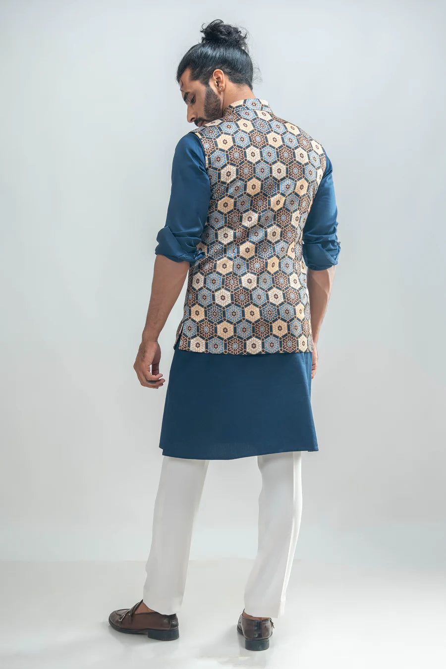 Honeycomb Printed Bundi