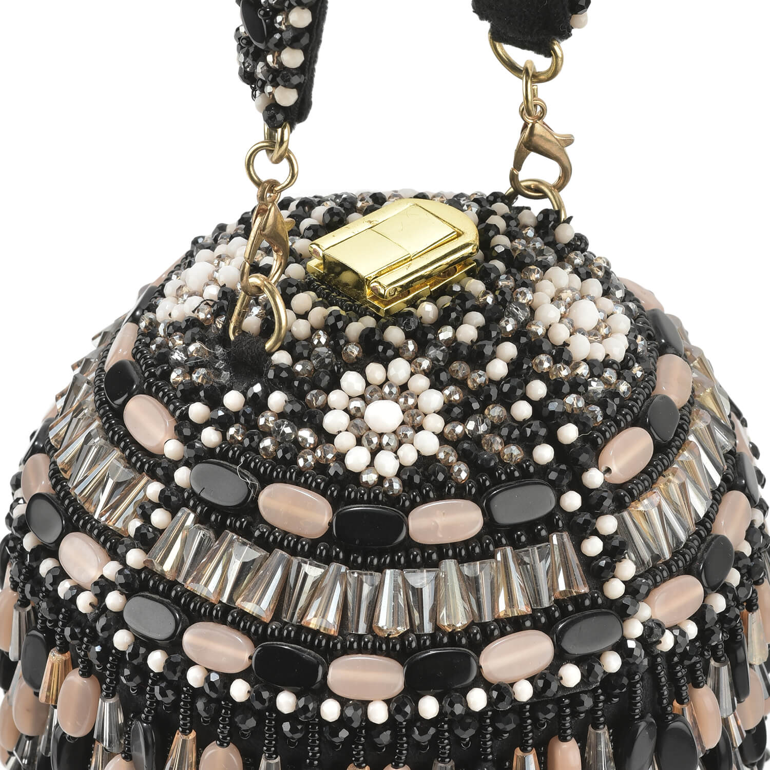 Black Peach Stone Starry Bucket Bag