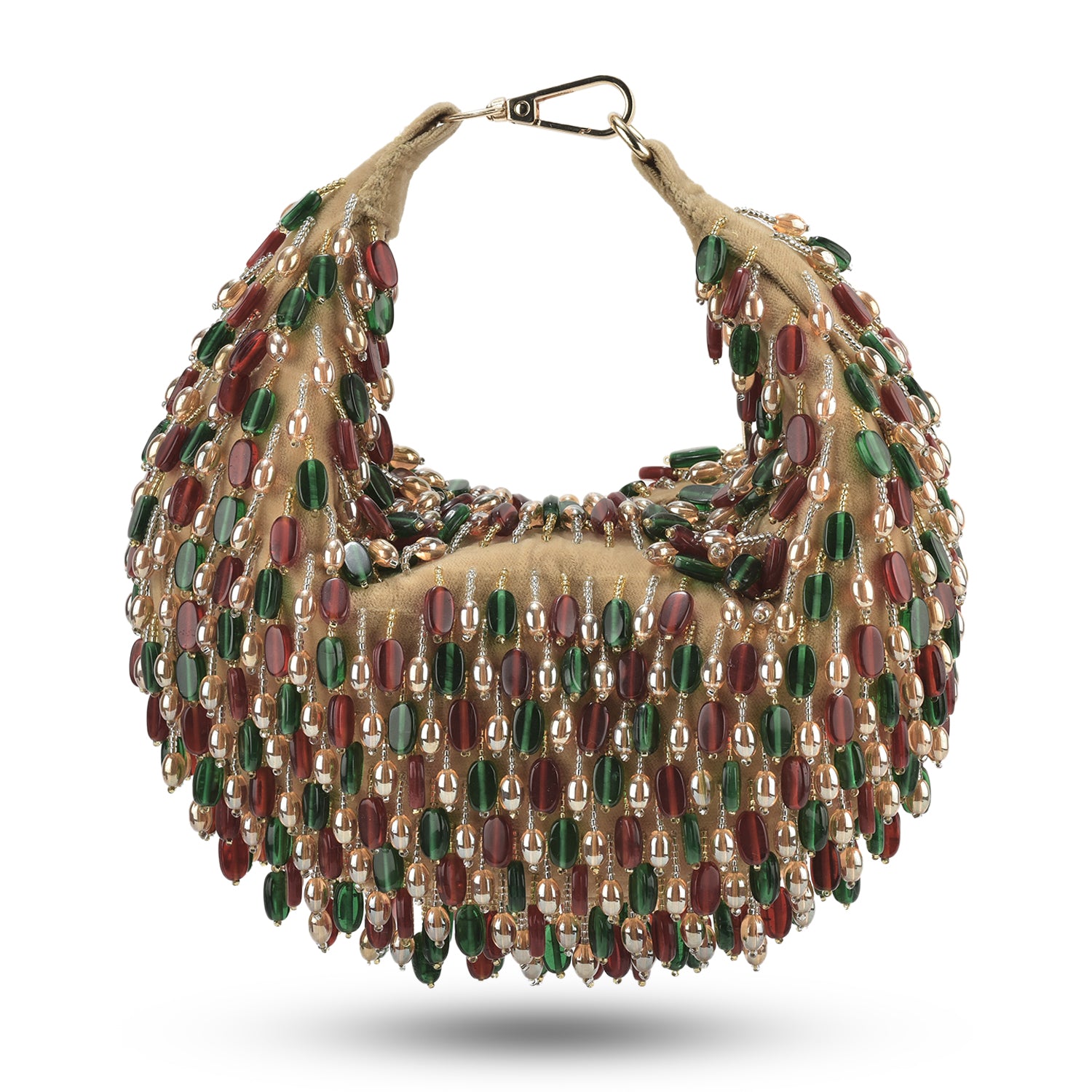 Nano Stone Boat Bag - Red Green Multi