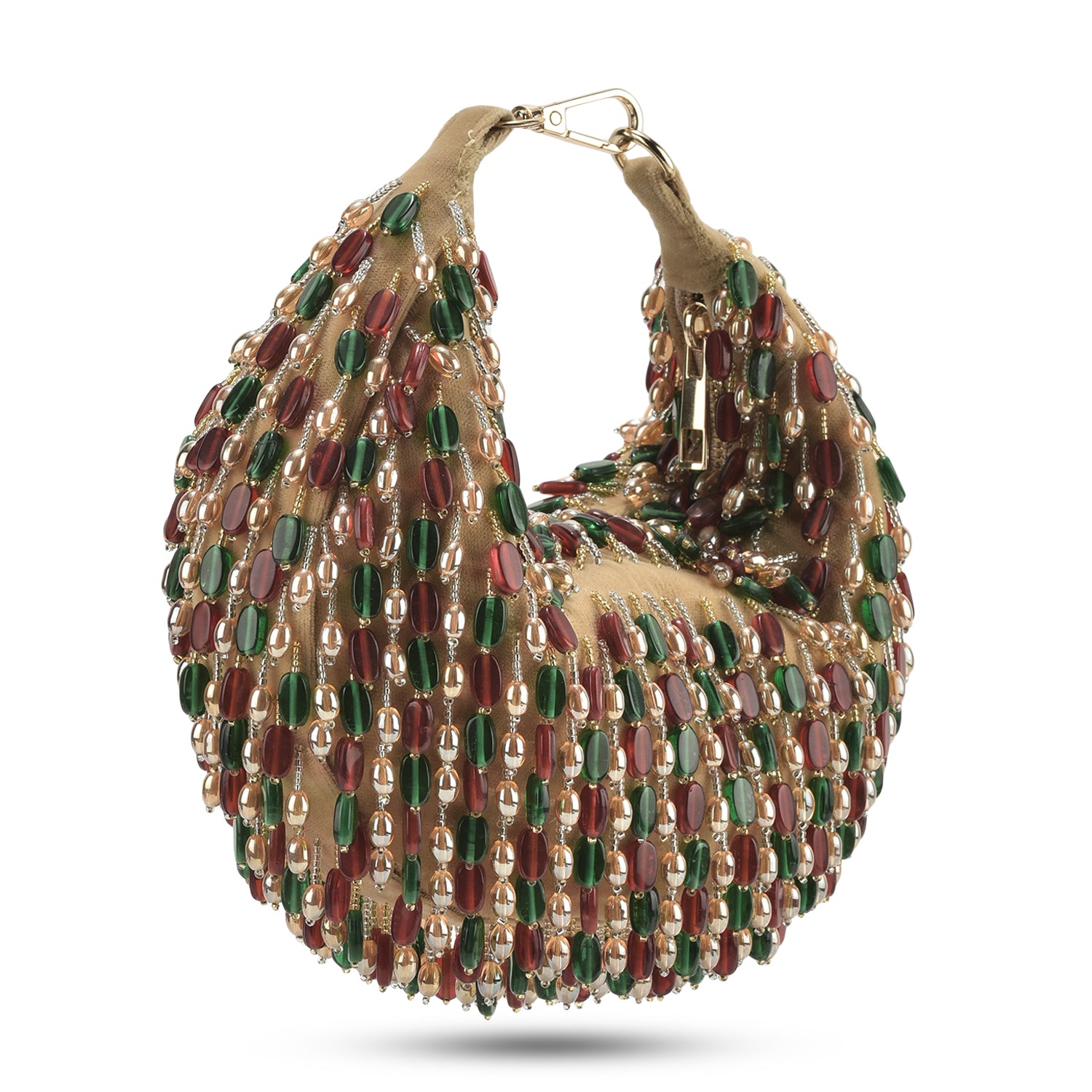 Nano Stone Boat Bag - Red Green Multi