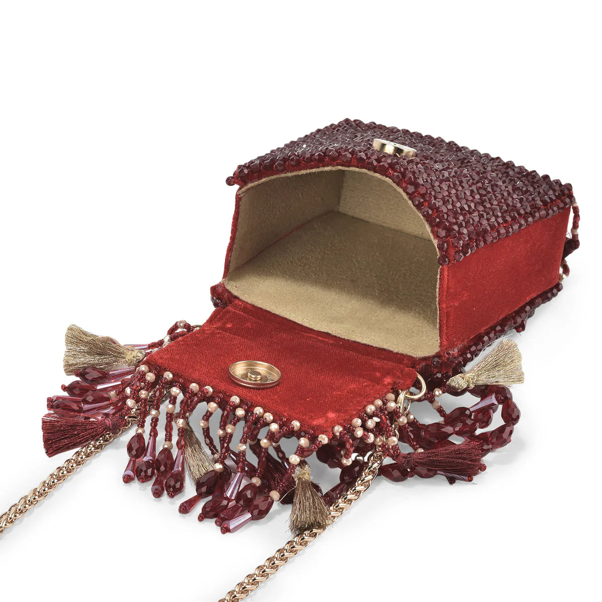 Daphne Crystal Bag-Red