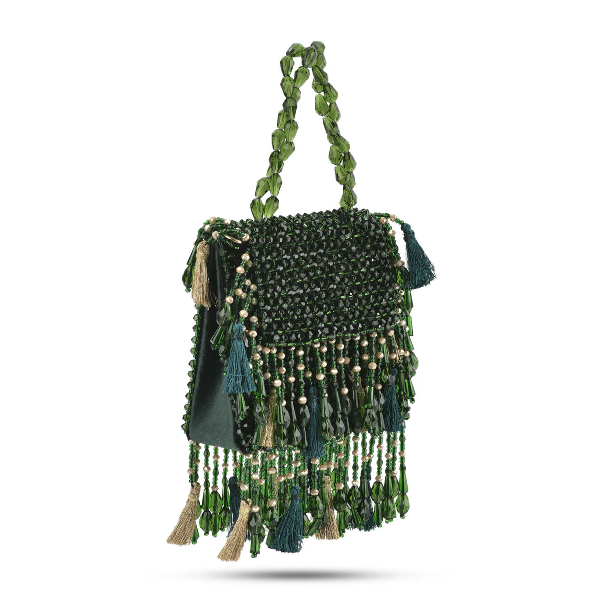 Daphne Crystal Bag-Green