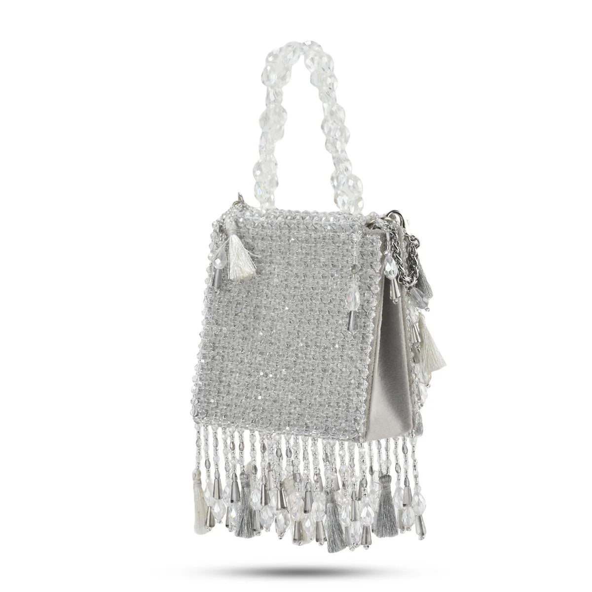 Daphne Crystal Bag-Silver