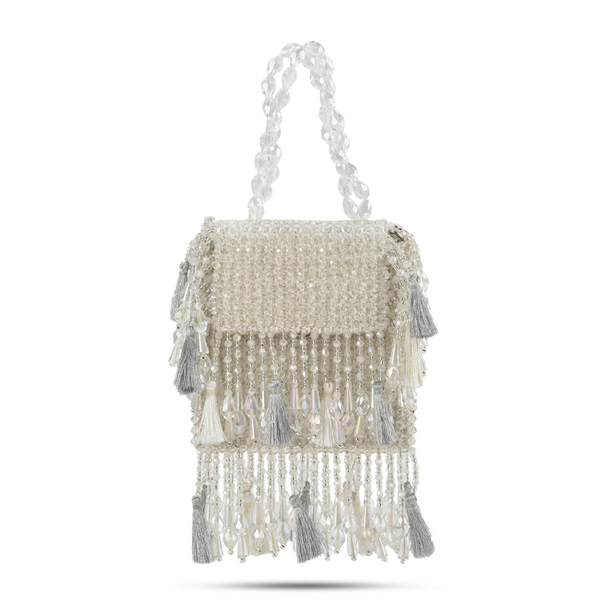 Daphne Crystal Bag-White