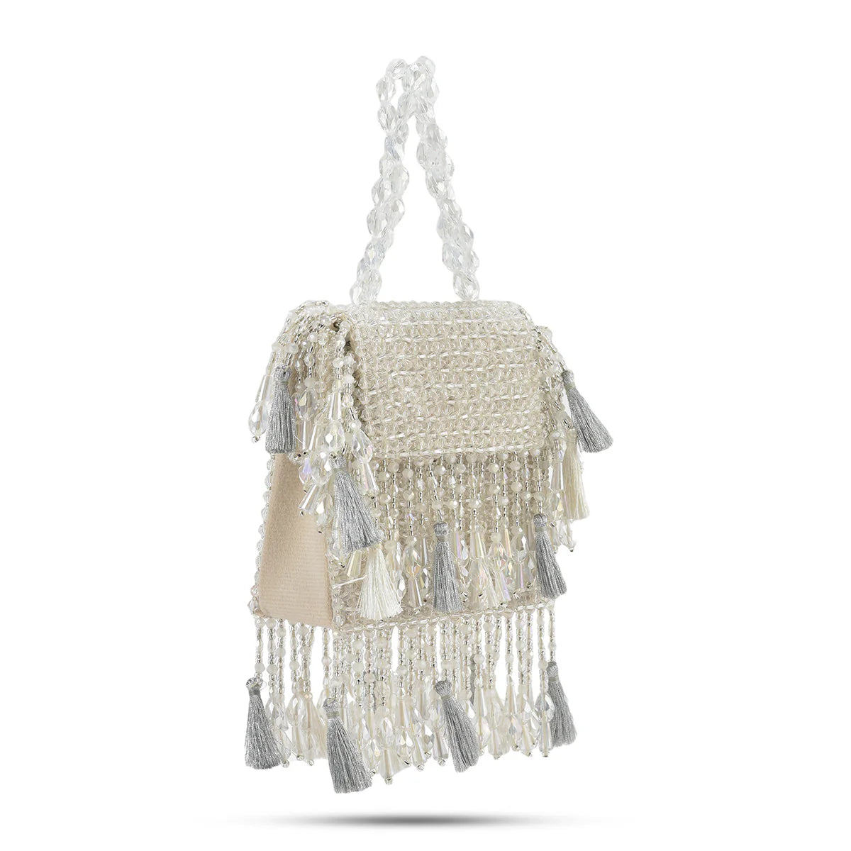 Daphne Crystal Bag-White