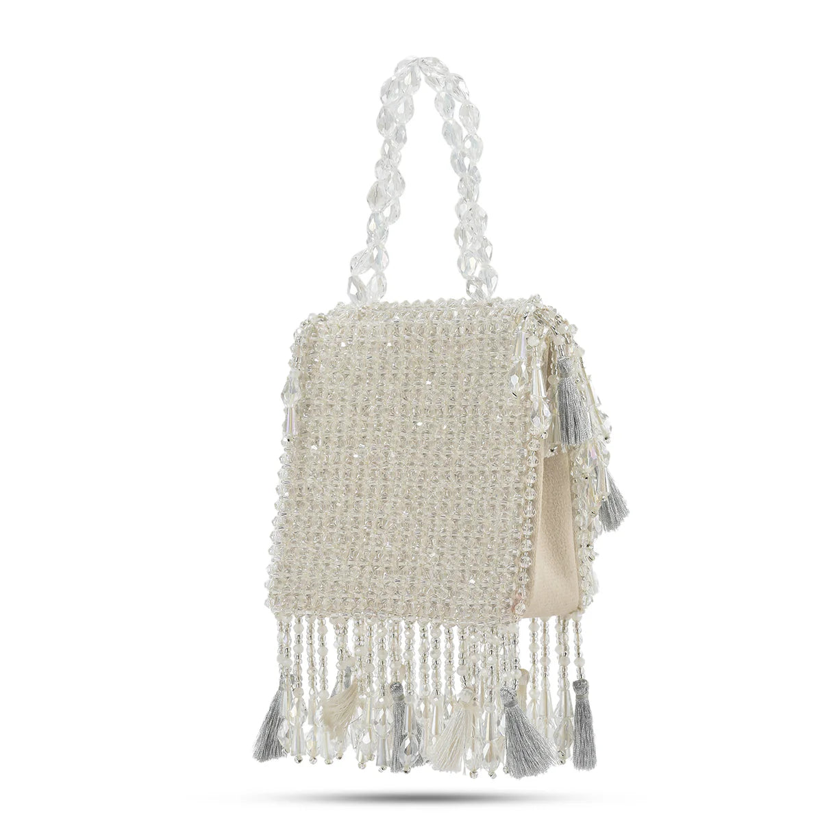 Daphne Crystal Bag-White