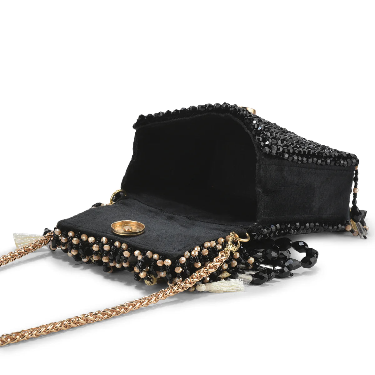 Daphne Crystal Bag-Black