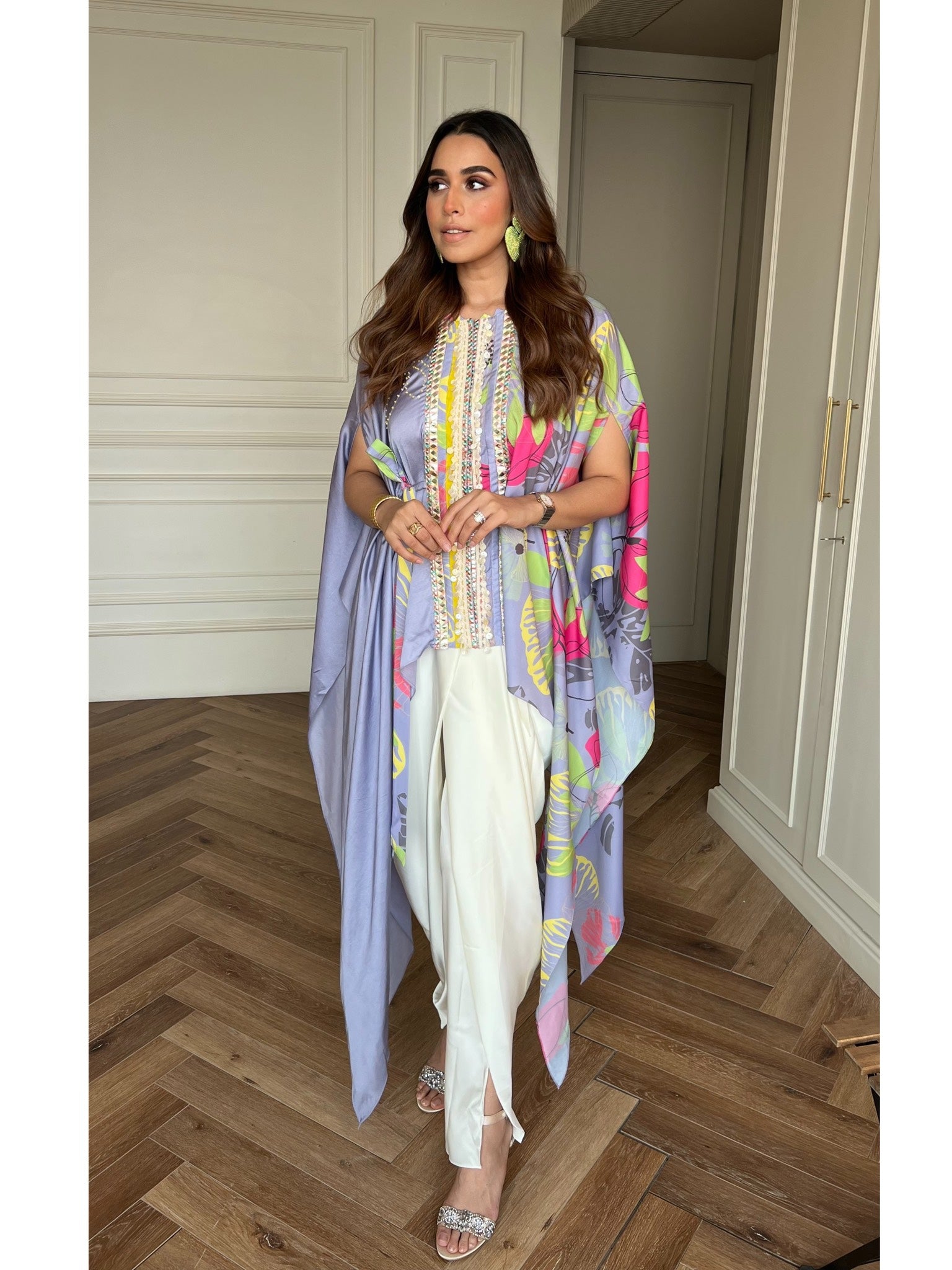 Wisteria Lilac Kaftaan & Dhoti Set