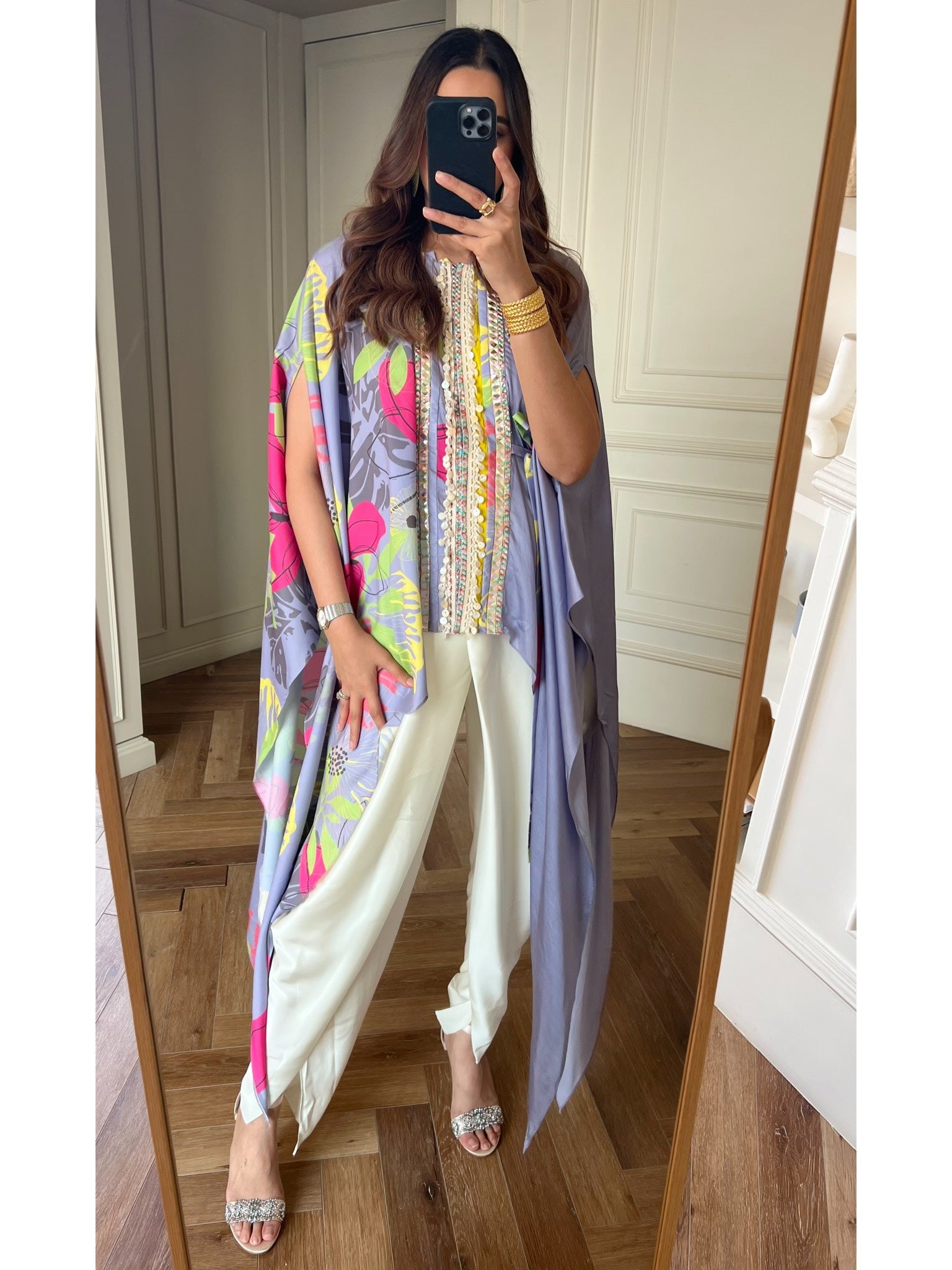 Wisteria Lilac Kaftaan & Dhoti Set