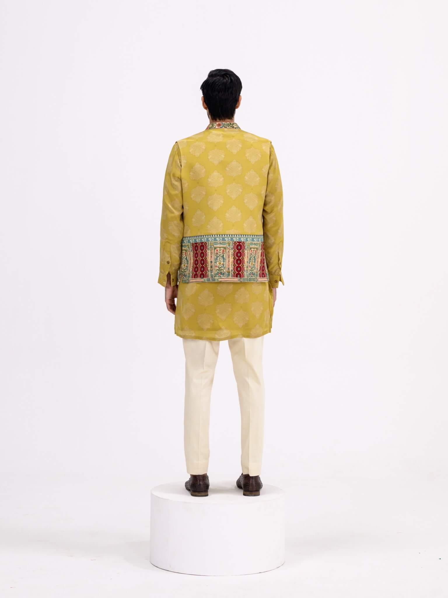 Rang 2.0 Mustard Pintuck Kurta Bandi Set