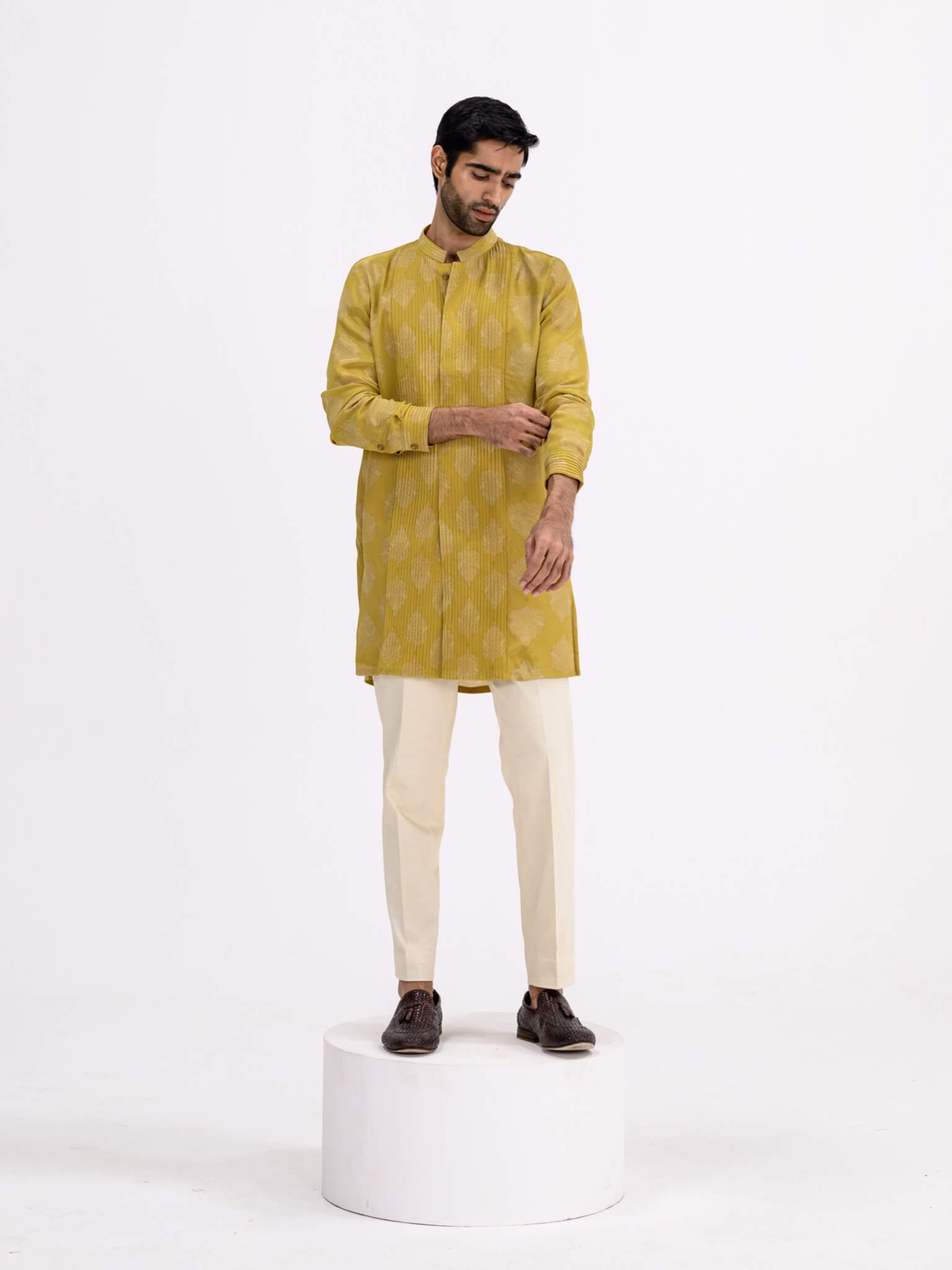 Rang 2.0 Mustard Pintuck Kurta Set