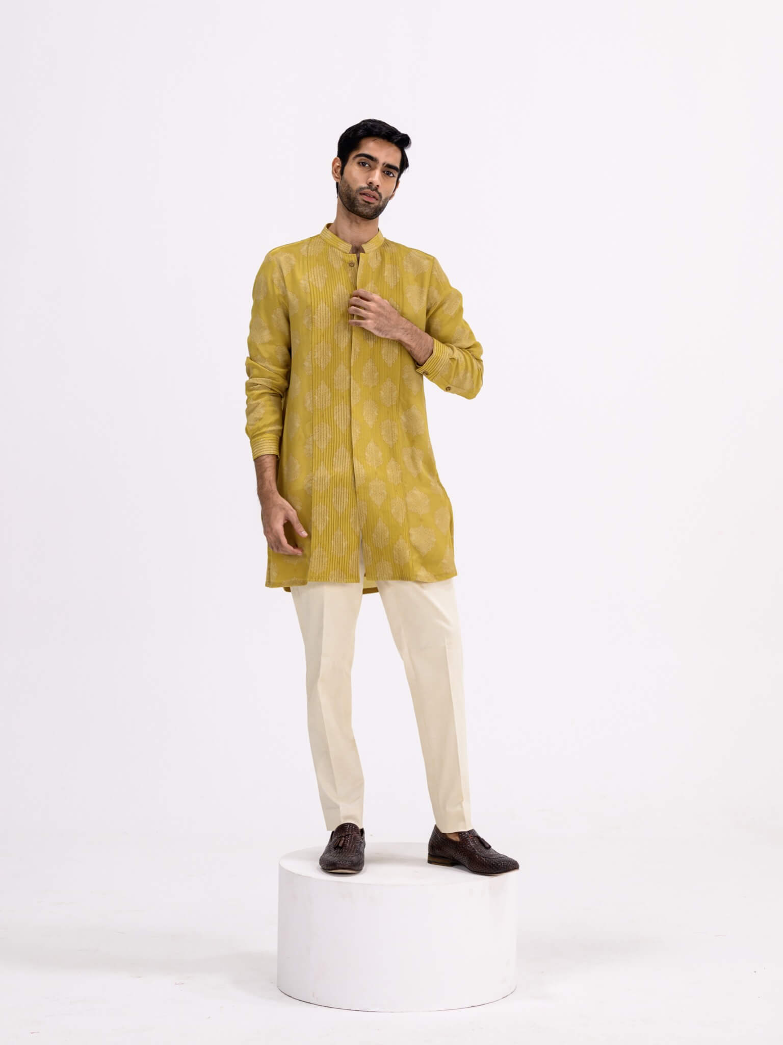 Rang 2.0 Mustard Pintuck Kurta Set