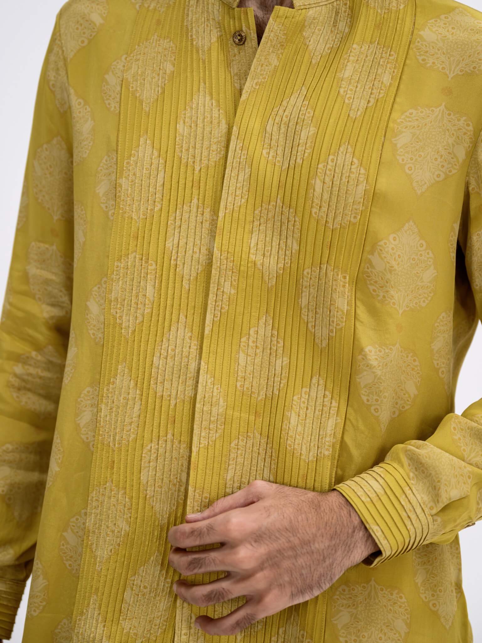 Rang 2.0 Mustard Pintuck Kurta Set