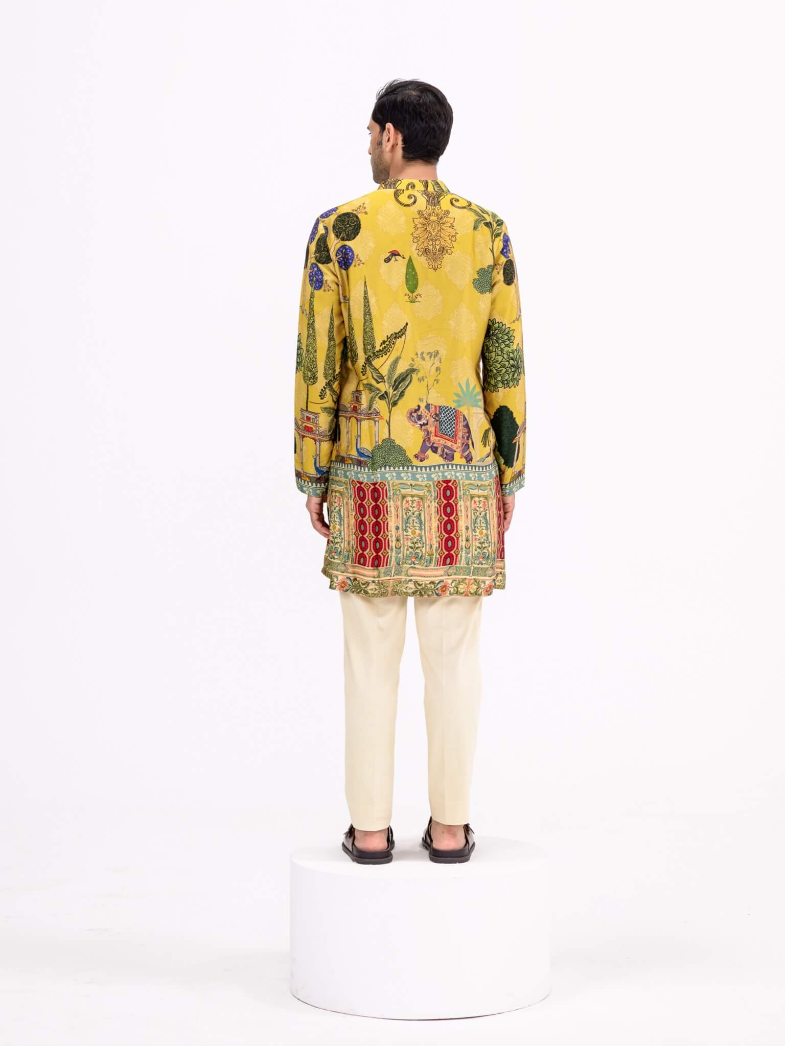 Rang 2.0 Mustard Mughal Garden Kurta Set