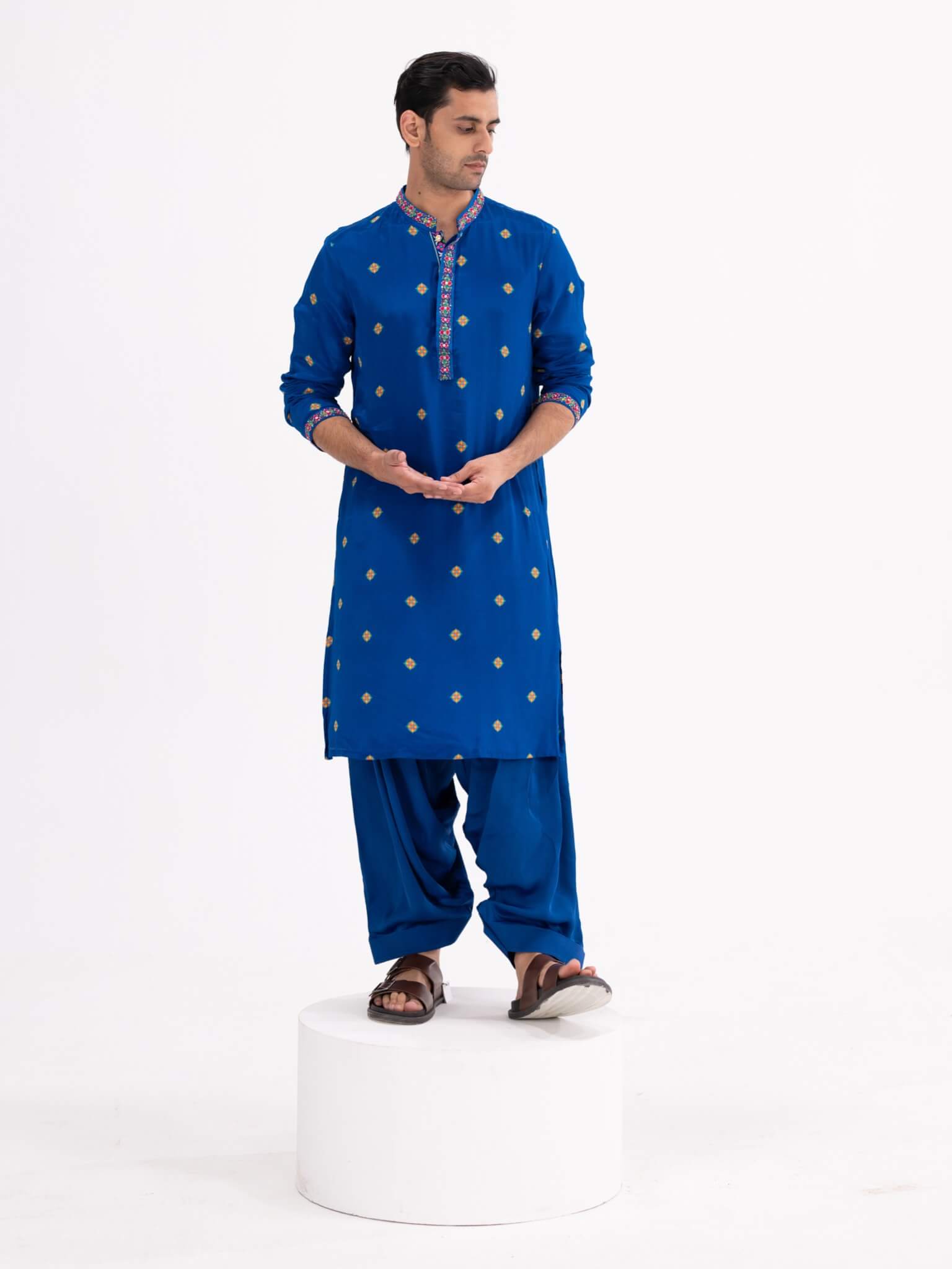 Rang 2.0 Blue Butta Kurta Set